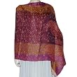 Stole Wrap Shawl Wool Blend Silk Womens Outerwear Spring Design India 72 x 27 inches