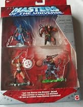 Masters Of The Universe Heroes vs Villians Gift Pack Let The Battle For Eternia Begin 7cm figures - Stratos - He-Man - Skeletor - BeastMan