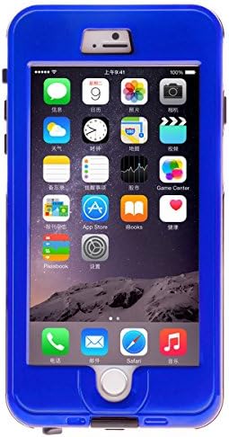 Pericross Full-sealed Waterproof iPhone 6 Case, Dustproof / Snowproof / Shockproof Protective Cover for Apple iPhone 6 (4.7 Inch, Blue)