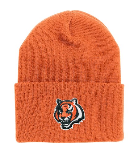 NFL Men's End Zone Cuffed Knit Hat - K010Z (Cincinnati Bengals, One Size Fits All)
