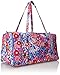 Vera Bradley Women's Cotton Large Travel Duffel Bag, Impressionista, One Size