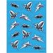 Fighter Pilot Stickers (4 count)