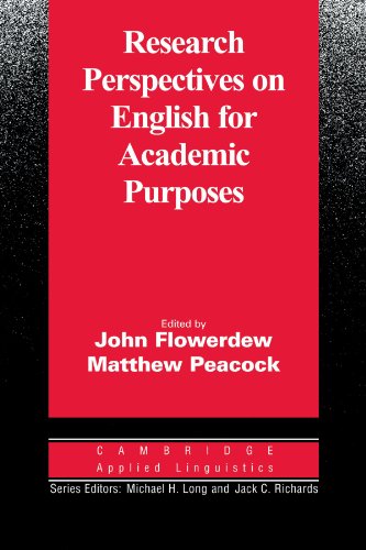 research perspectives on english for academic purposes cambridge applied linguistics