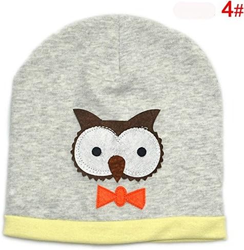 Winter Children baby beanie hats Kids lovely owl Knitted hats Infant hats Soft cotton Spring Autumn Hats Children's Cap 1pc (Lt. Grey)