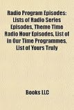 Radio Program Episodes: Lists of Radio Series Episodes, Theme Time Radio Hour Episodes, List of in Our Time Programmes, List of Yours Truly-