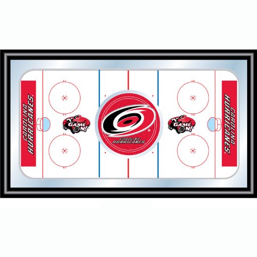 Trademark NHL Carolina Hurricanes Framed Hockey Rink Mirror