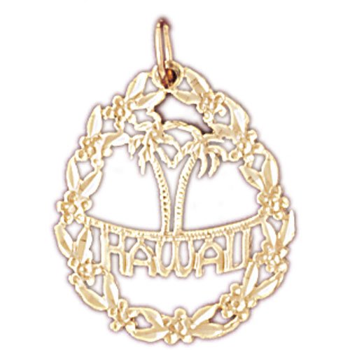 14kt Yellow Gold Hawaii Pendant
