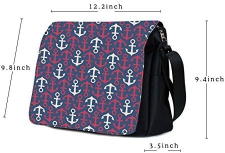 Poppy Flowers Painting Mens Womens Messenger Bag Cross Body Shoulder Bag Oxford Fabric