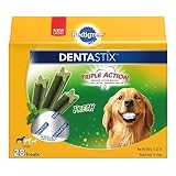 PEDIGREE DENTASTIX Fresh Large Treats for Dogs - 1.52 Pounds 28 Treats