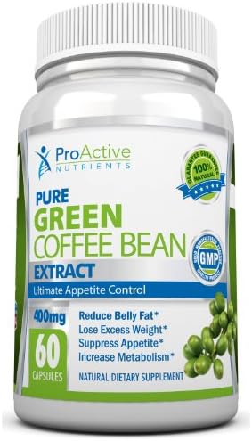 Green Coffee Bean Extract NEW Green Coffee Bean Formula as seen on Dr Oz for Ultimate Appetite Control 800 mg per Serving (only 2 capsules/day) All Natural Premium Quality Proven Weight Loss Supplement No Artificial Additives Satisfaction Guaranteed 100% Money Back Guarantee