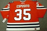 Ccm Tony Esposito Chicago Blackhawks Throwback Away Hockey Jersey, Xl