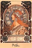 Zodiac Categories Poster Print by Alphonse Mucha, 24x36