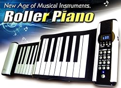 Roll Up Piano,Digital & Portable 61 Keys Roll Up Piano Electronic MIDI Keyboard with 16 MIDI Output Channels Design Voted as one of "THE MOST AMAZING INVENTIONS"