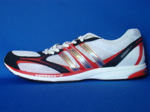 Adidas Adizero LT Laufschuh weiß/rot/schwarz, Größe:36.6