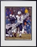 Adam Vinatieri Snow Game 12/7/03 Double Matted 8 x 10 Photograph in Black Anodized Aluminum Frame