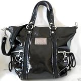 COACH POPPY PATENT GLAM TOTE HANDBAG 13835 BLACK