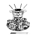 COOK'S CHOICE CKCFDL1025 Fondue Set with Lazy Susan