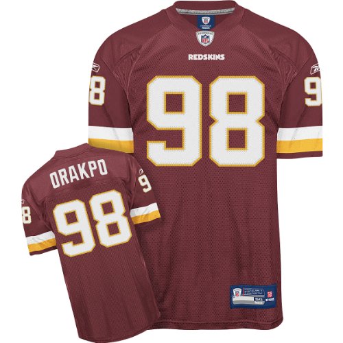Reebok Washington Redskins Brian Orakpo Authentic Jersey Size 48