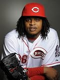 Cincinnati Reds Photo Day, GOODYEAR, AZ - FEBRUARY 20: Edinson Volquez Photographic Poster Print by Rob Tringali, 24x32