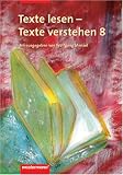 Texte lesen, Texte verstehen 8. Arbeitsheft by Westermann Schulbuch