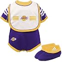 adidas Los Angeles Lakers Infant Purple 3-Piece Creeper Set
