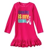 Carter's Pink Dancing Is My Thing Ruffle Night Dress 2t-5t