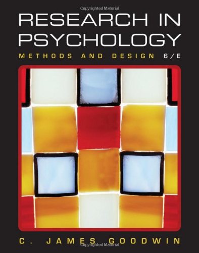 Textbook - Research In Psychology: Methods and Design