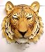 Bengal Tiger Head Mount Wall Statue Bust