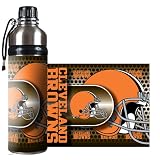 Cleveland Browns - NFL 24oz Stainless Steel Water Bottle with 360&Acirc;&ordm; Wrap