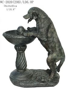 Amazon.com : Garden Outdoor Indoor Labrador Dog Statue Sculpture Water