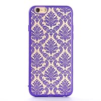 iPhone 6/6s Case,Edge Soft TPU Pattern PC Case for iphone 6/6s 4.7 Color Purple from Generic