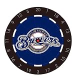MLB Milwaukee Brewers Bristle Dart Board With Darts And Flights