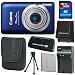 Canon PowerShot ELPH 100 HS 12 MP CMOS Digital Camera with 4X Optical Zoom (Blue) + Canon NB-4L Equivalent Replacement Battery (1Pcs) + Charger + 16GB SDHC Memory + Kit