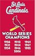 St. Louis Cardinals MLB Applique Banner Flag (44"x28") (Champions)