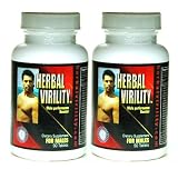 HERBAL VIRILITY Natural Male Enhancement Formula 90 count 2 BOTTLES