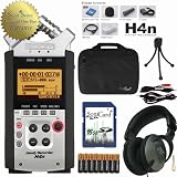 Zoom H4N Recording Bundle w Case Digital Recorder
