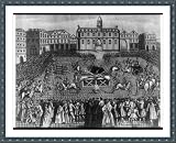 Historic Print (S): [Public execution of man by being drawn and quartered]