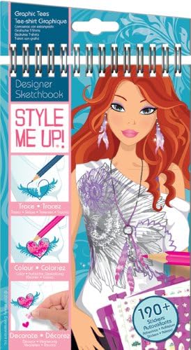 Aquastone Style Me Up Mini Sketchbook-graphic Tees 3 Pack