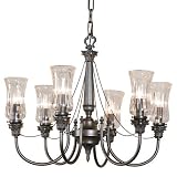 Waterford Crystal Whittaker Chandelier 6 Arm - Oil Rubbed Bronze