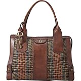 Fossil Vintage Re-Issue Plaid Satchel