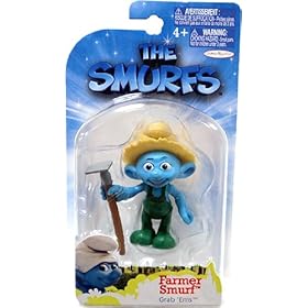  The Smurfs Movie Grab Ems Mini Figure Farmer Smurf