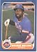 1986 Fleer # 97 Mookie Wilson New York Mets Baseball Card