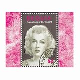 Glasses Cleaning Cloth Small Sized 2-Sided of Marilyn Monroe Bequia Stamp - Grenadines of St. Vincent (Andy Warhol)