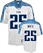 Lendale White Jersey: Reebok White Replica #25 Tennessee Titans Jersey - Medium