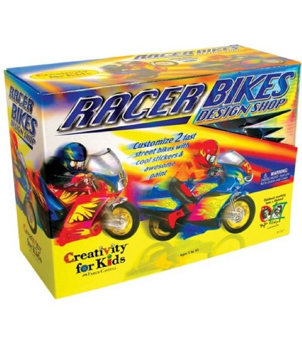 Creativity for Kids Racer Bikes Design Shop paint & style your own models