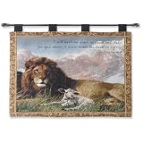 Review Manual Woodworkers  / Lion and Lamb with Verse Wall Hanging by Nancy Glazier – 36x26