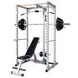 Powerline PPRPACK5 Power Rack Package with Rubber Grip Weights