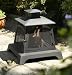 Square Outdoor Patio Fireplace