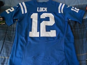 Indianapolis Colts Andrew Luck Blue On-field Jersey Size (Medium) 40