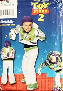 OOP Simplicity Disney Pattern 9385. Child's Szs 3,4,5,6,7,8 Toy Story 2 Buzz Light Year Costume